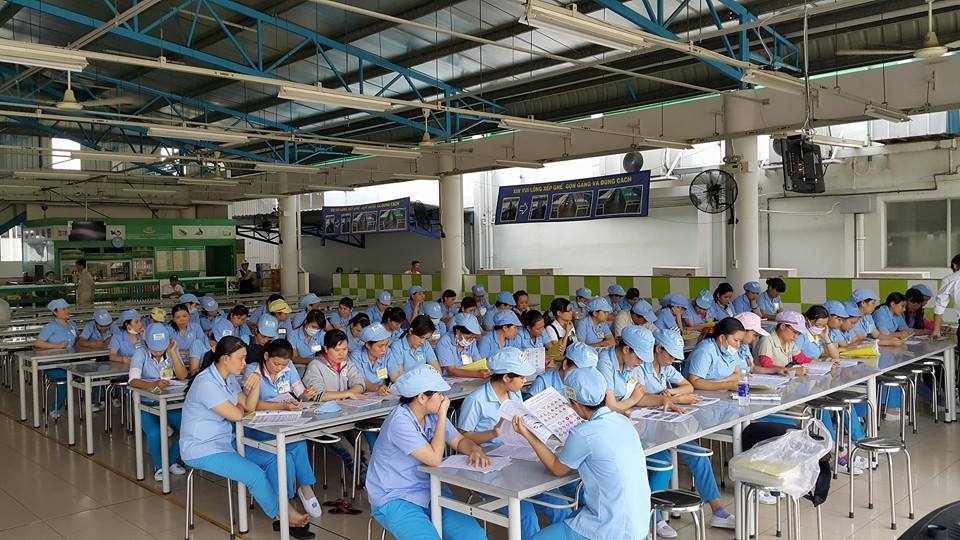 1 lớp học lý thuyết cho cán bộ, nhân viên, công nhân nhà máy sán xuất linh kiện công nghệ Nidec Việt nam tại Khu Công Nghiệp Tân Thuận - quận 7 - TPHCM