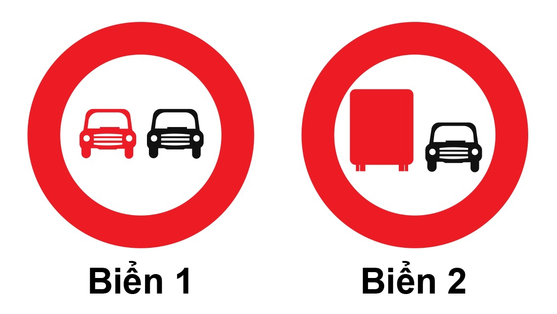 Biển báo cấm xe tải vượt