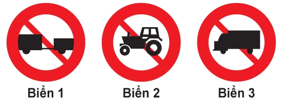 Biển báo cấm máy kéo