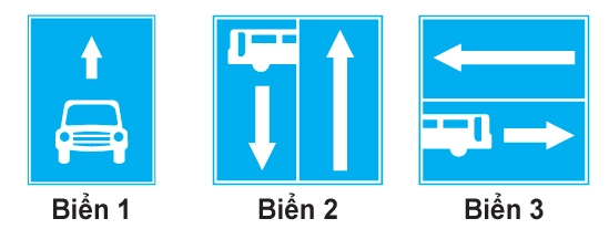 Biển báo Rẽ ra đường có làn đường dành cho ô tô khách
