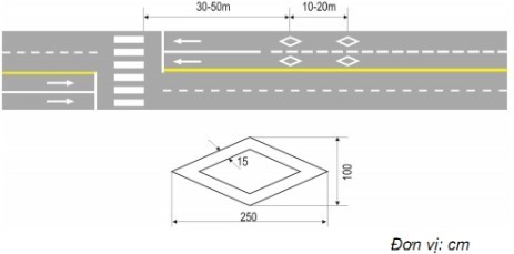 Chọn đáp án đúng “Báo hiệu sắp đến chỗ có bố trí vạch đi bộ qua đường