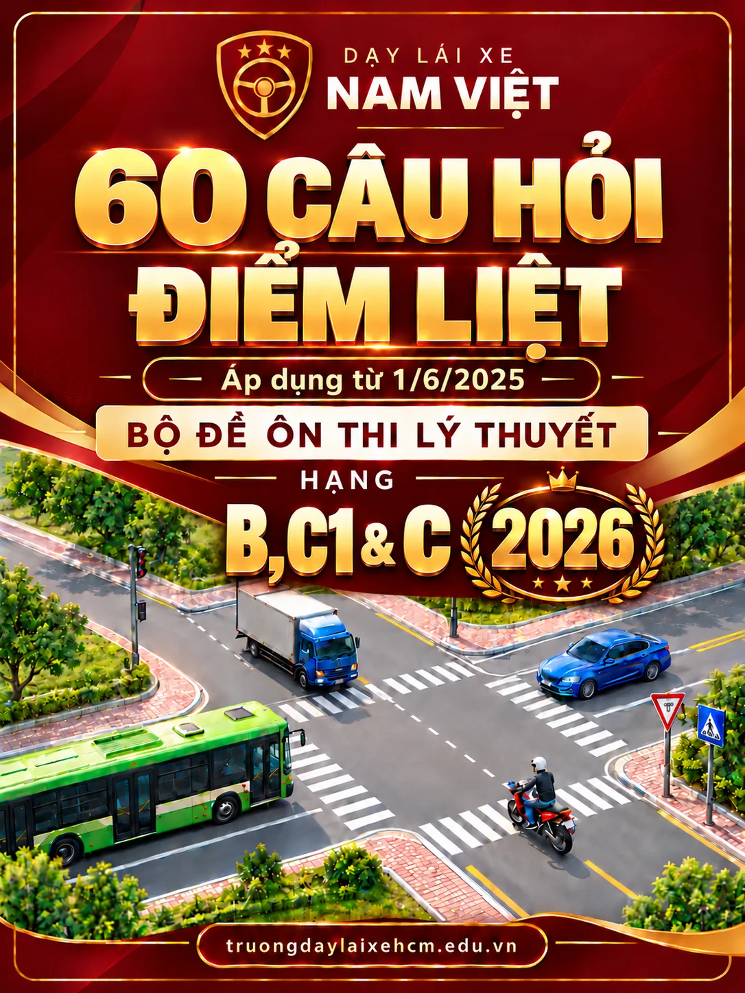 Phương Nam — bộ ôn luyện 60 câu hỏi điểm liệt