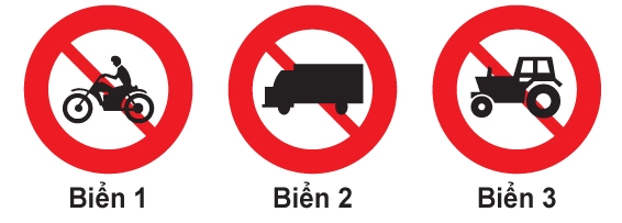 Biển báo cấm máy kéo
