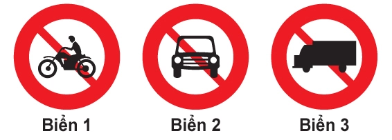 Biển báo báo hiệu cấm xe mô tô đi vào
