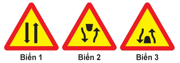 Biển báo Kết thúc đường đôi