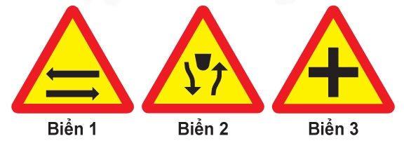 Biển báo Giao nhau với đường hai chiều