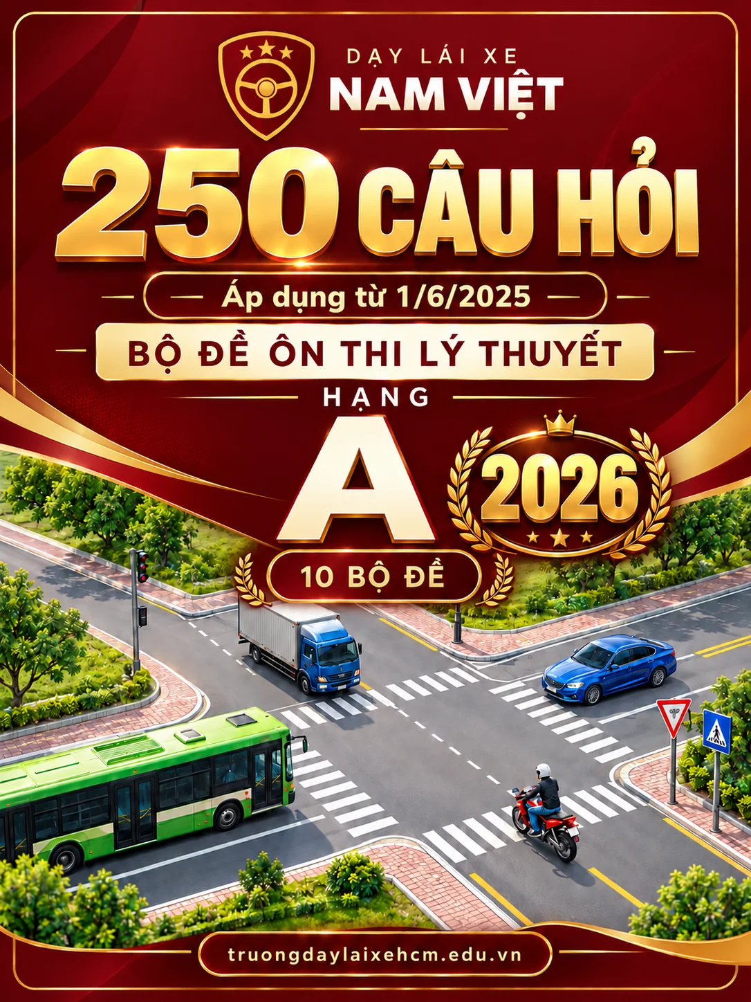 Phần mềm ôn thi bằng lái xe hạng A online