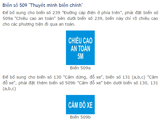 Kinh nghiệm lái xe ô tô: Biển báo phụ