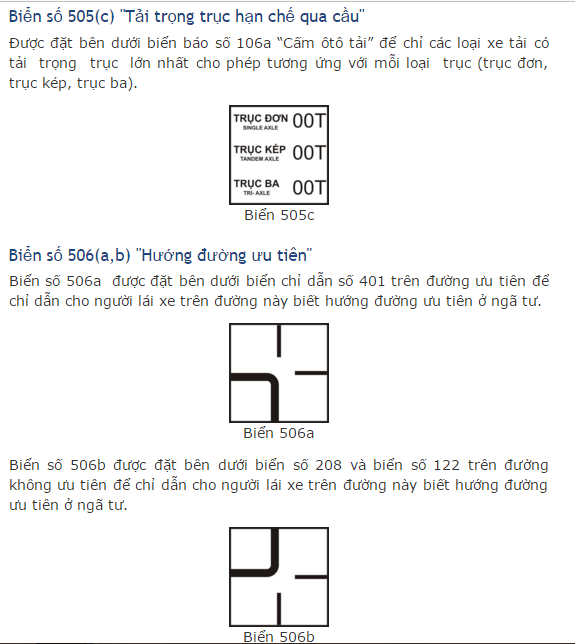 Kinh nghiệm lái xe ô tô: Biển báo phụ