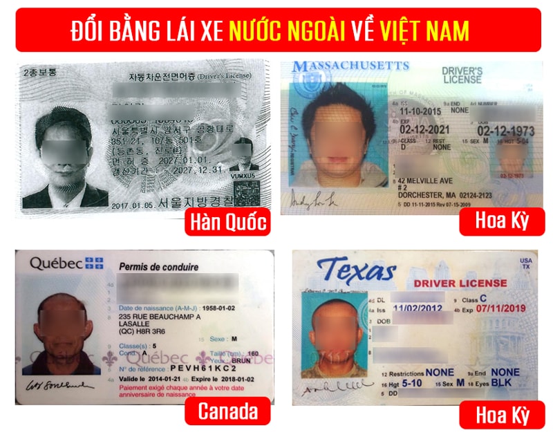 Đổi Bằng Lái Xe Người Nước Ngoài