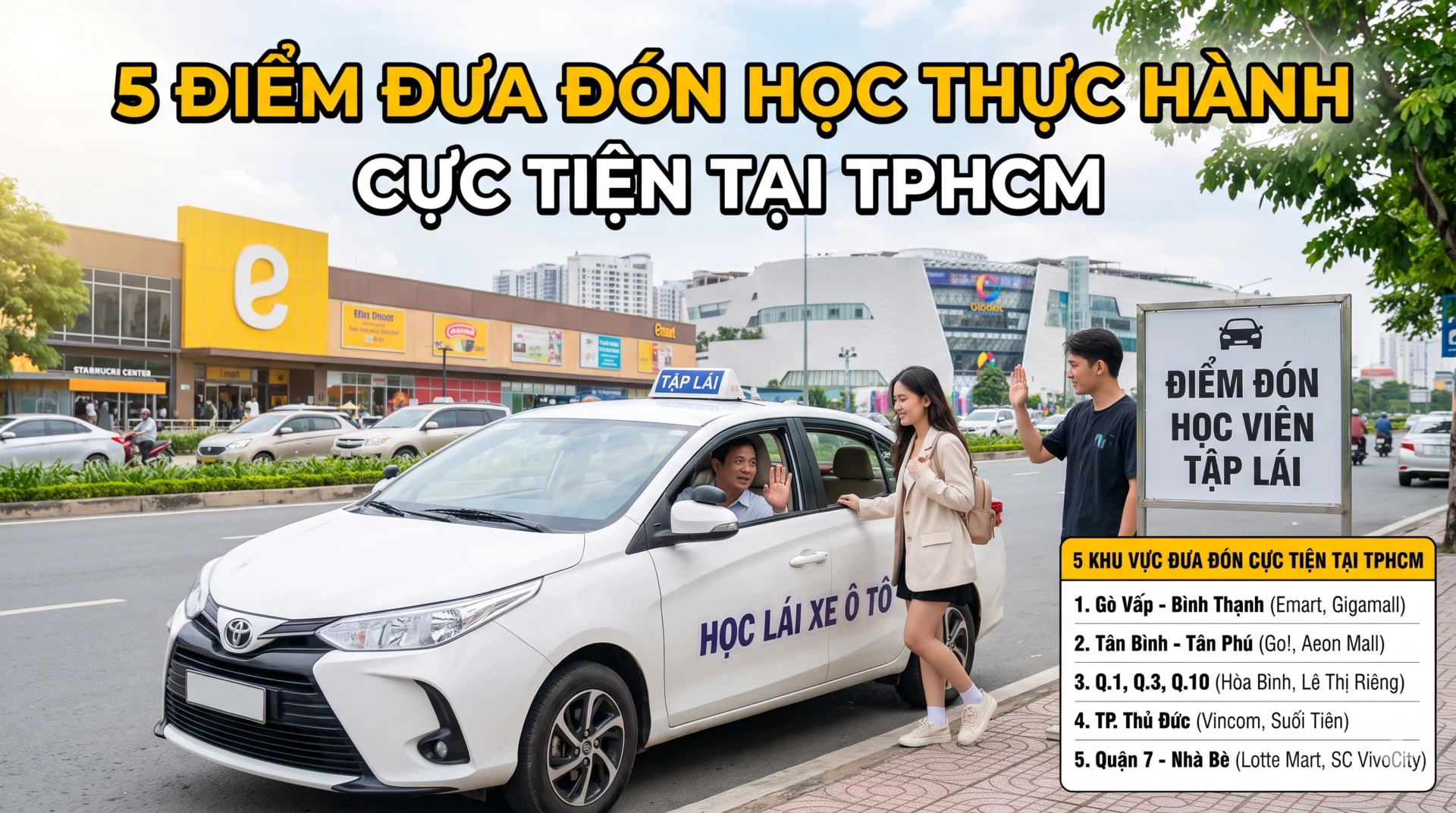 5 Điểm Đưa Đón Học Thực Hành Cực Tiện Tại TPHCM