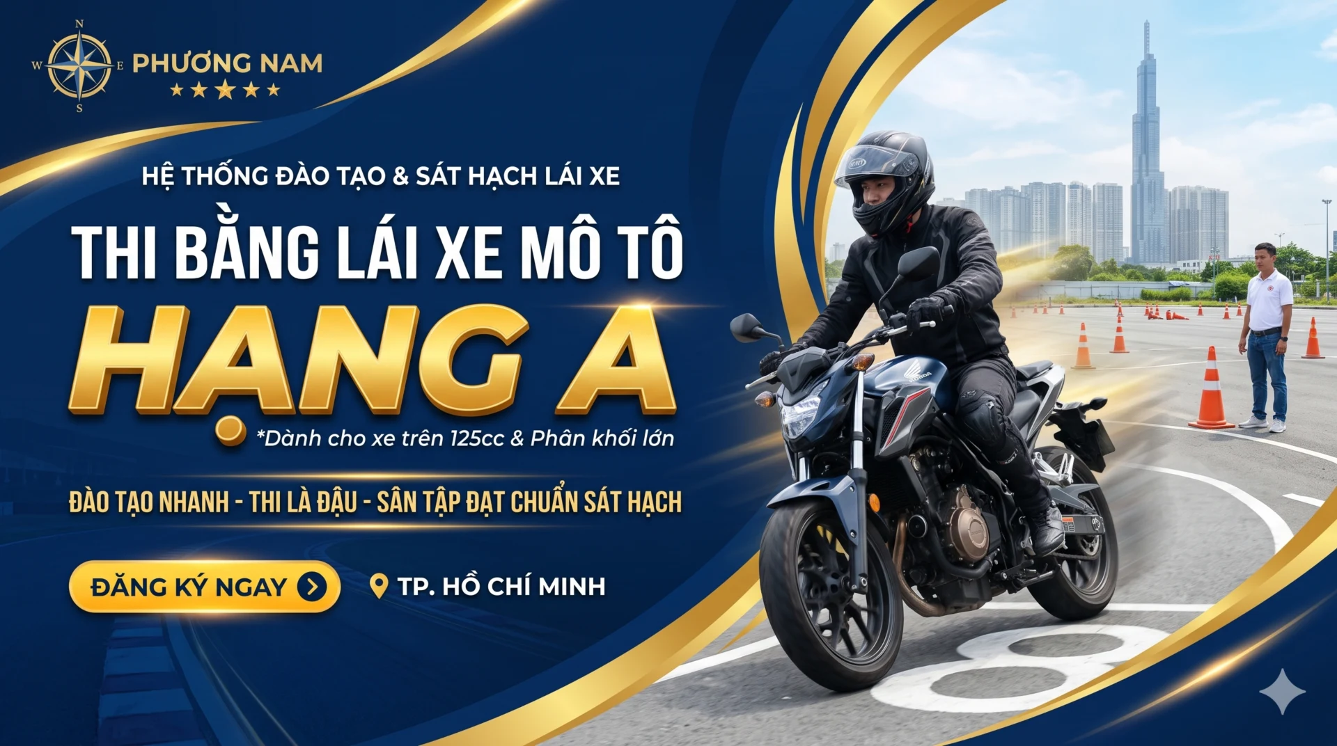 thi bằng lái xe mô tô a tphcm